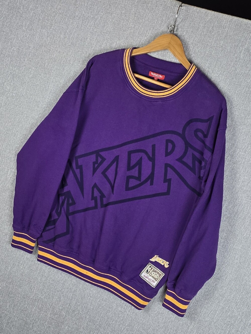 Mitchell & Ness Hardwood Classics Los Angeles Lakers Womens Sweatshirt Sz S